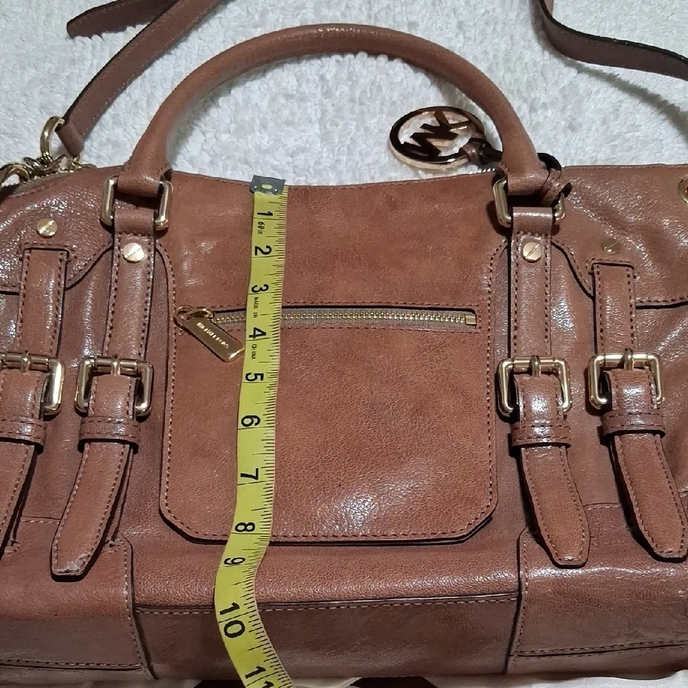 MICHAEL Michael Kors Brown Leather Interior with Gold Accents